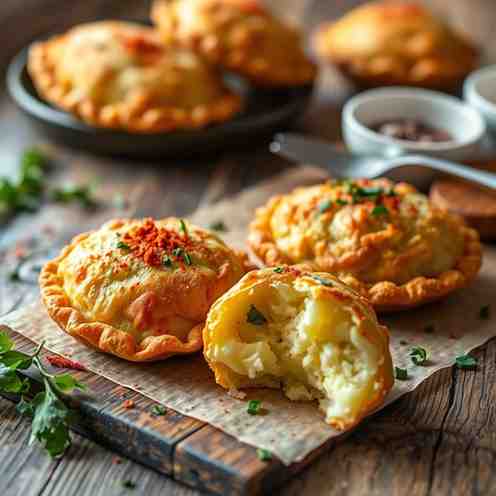 Crispy Mashed Potato & Cheese Pockets - Easy Bites